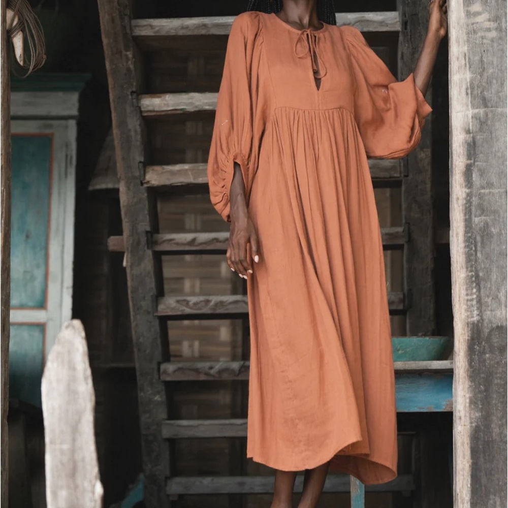 EUC Daughters of India Kyra Midi Dress - size S